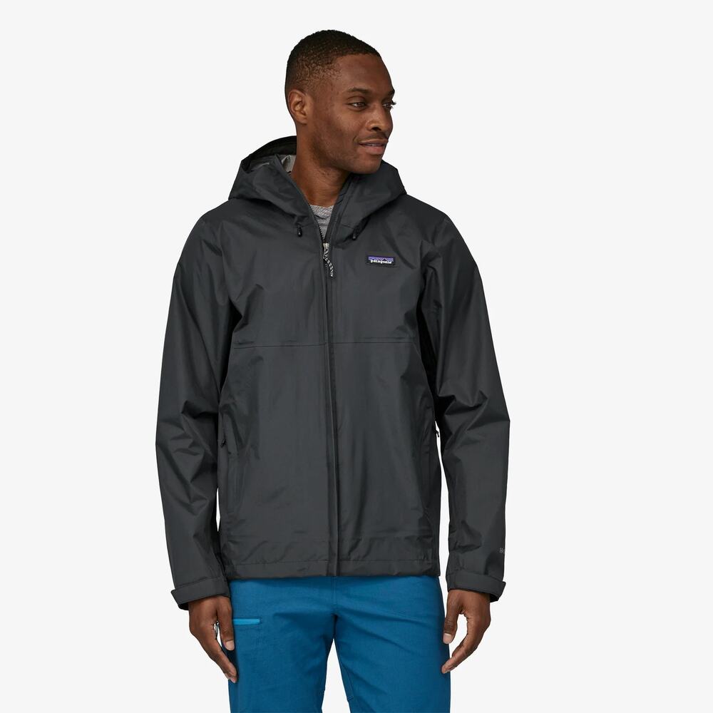 Patagonia Men's Large FIRESTONE WALKER Black Torrentshell 3L Rain Jacket S2-20